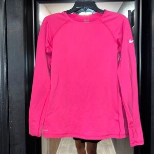 (EUC) NIKE PRO HOT PINK SWEATSHIRT SZ M